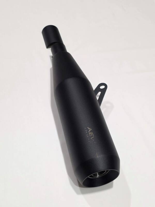 AEW TE 104 EDGE Slip-On Exhaust Interceptor 650 / GT 650 Heat Resistant Black | 304 Stainless Steel Performance Megaphone