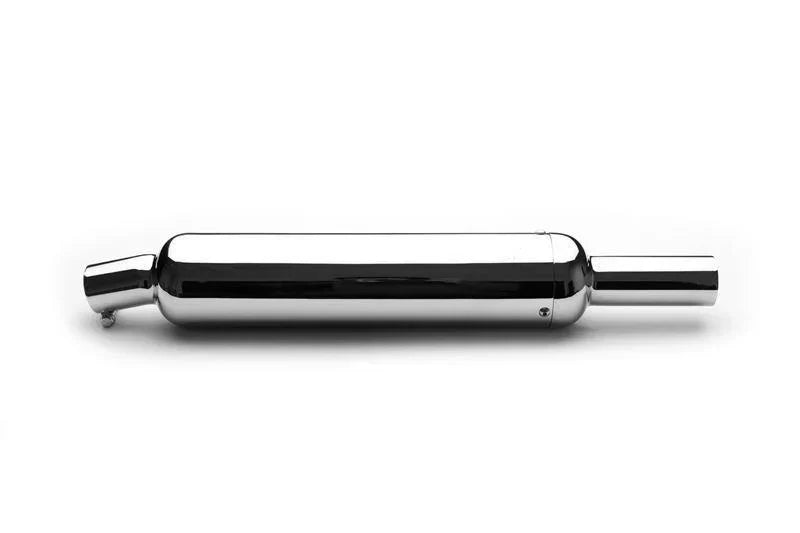 AEW TE201 Short Pipes Performance Exhaust for Royal Enfield Interceptor 650 | Classic Style Chrome & Stainless Steel - View 3