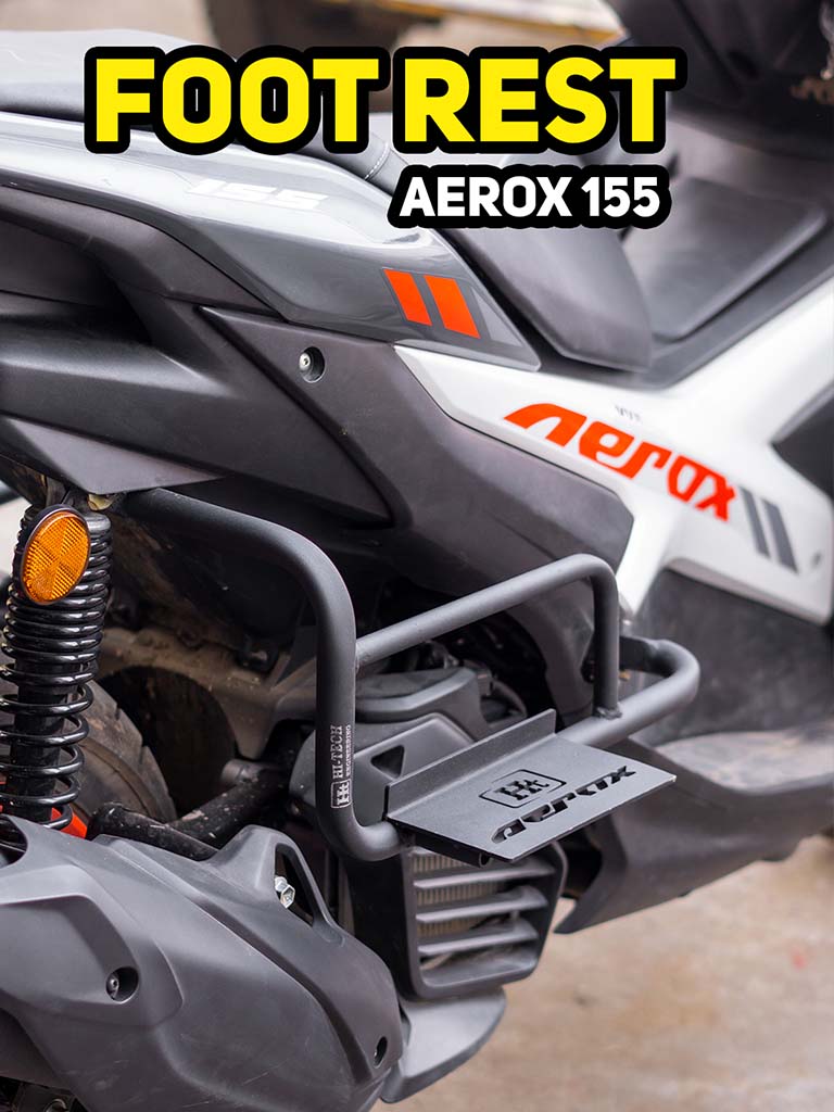 AEROX COMBO 1 RADIATOR GUARD + FOLDABLE FOOTREST - View 3