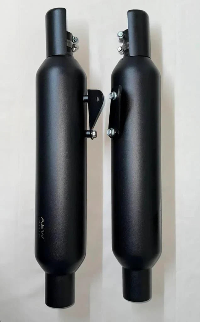 AEW TE 203 Performance Exhaust for Royal Enfield Shotgun 650 | Free Flow Black Exhaust Silencer | Part No. 88122E