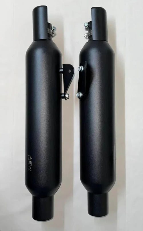 AEW TE 203 Performance Exhaust for Royal Enfield Shotgun 650 | Free Flow Black Exhaust Silencer | Part No. 88122E