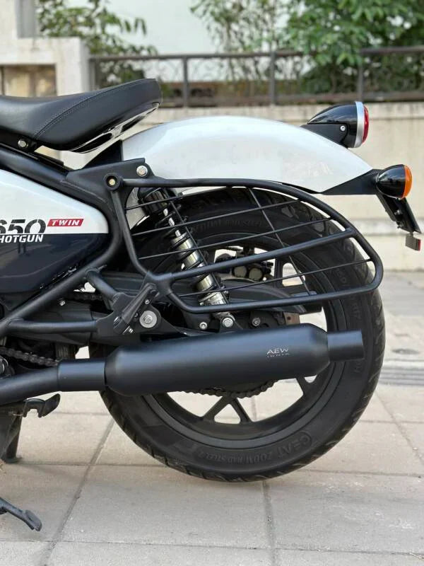 AEW TE 203 Performance Exhaust for Royal Enfield Shotgun 650 | Free Flow Black Exhaust Silencer | Part No. 88122E - View 3