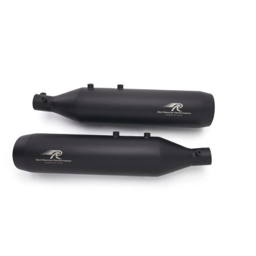 Red Rooster Astral Black Matte Exhaust for Royal Enfield Super Meteor 650 - View 2