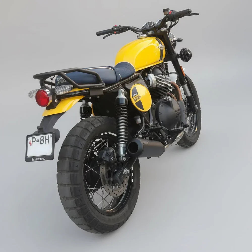 Barrel Bass Master B-20 Slip-On Exhaust with Decat Pipe for Royal Enfield Bear 650 | 304 Stainless Steel Performance Exhaust