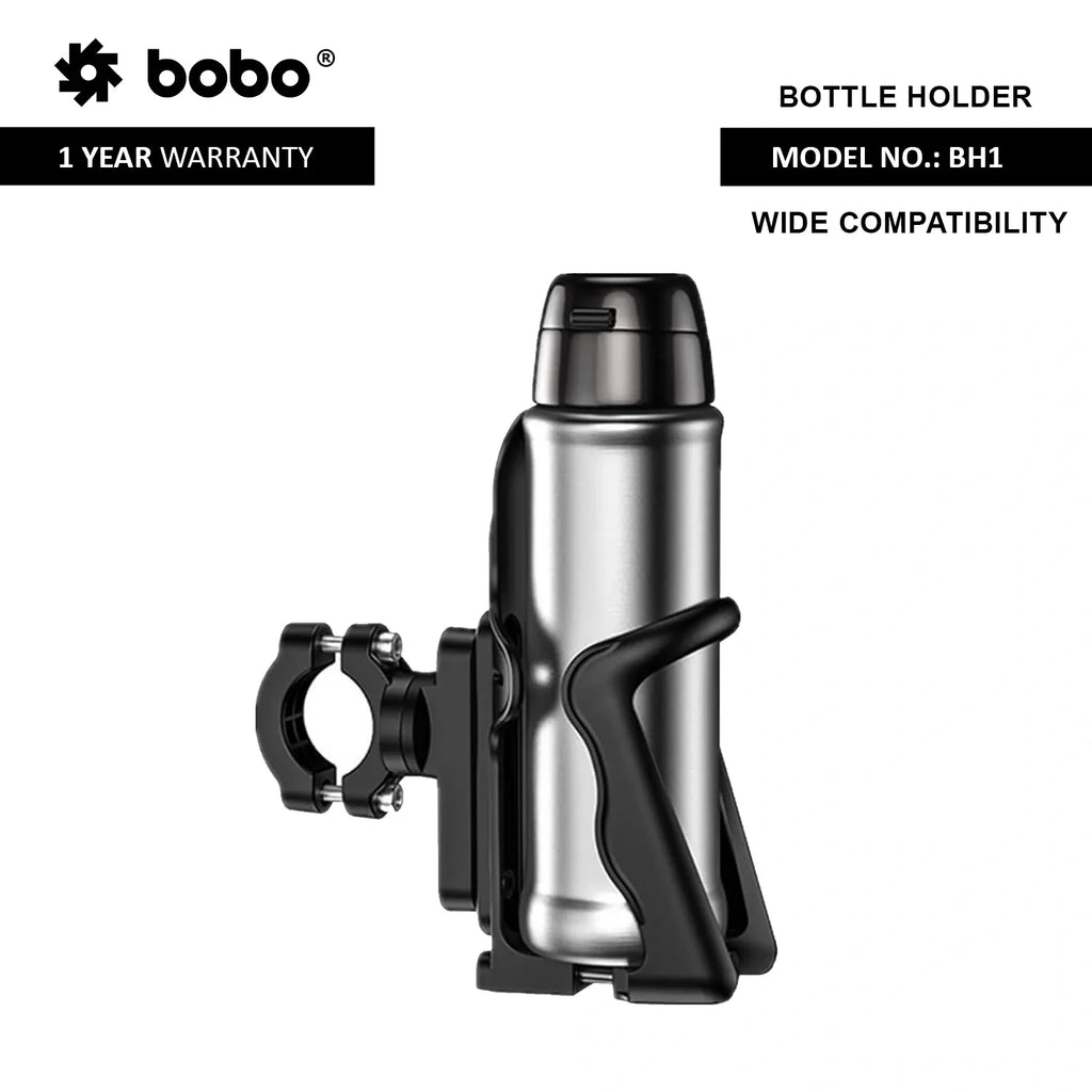 BOBO BH1 Universal Motorcycle Bottle Holder, Black - View 2