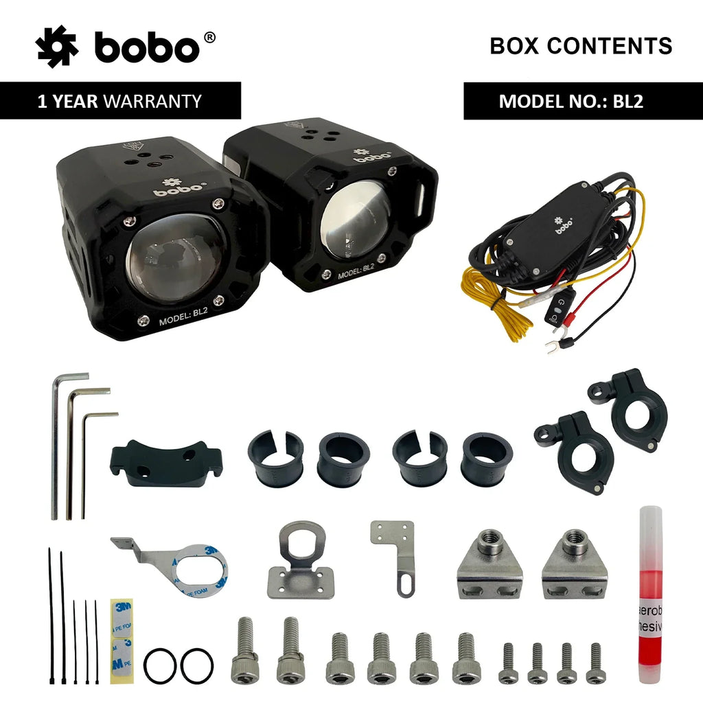 BOBO BL2 Auxiliary LED Lights with Dual Colour & 9000 Lumens - View 4