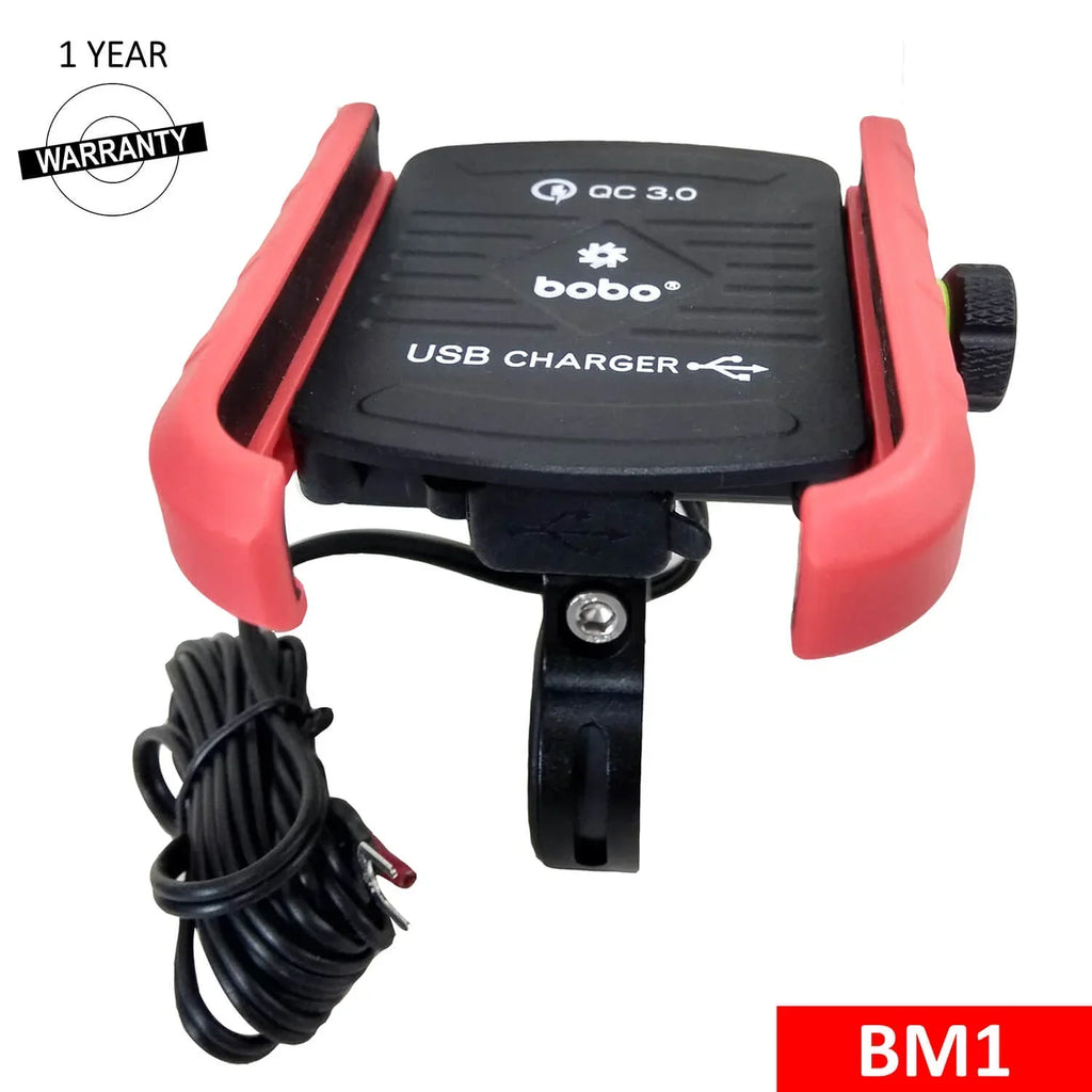 BOBO BM1 Bike Phone Mount with USB 3.0 Fast charger - View 2