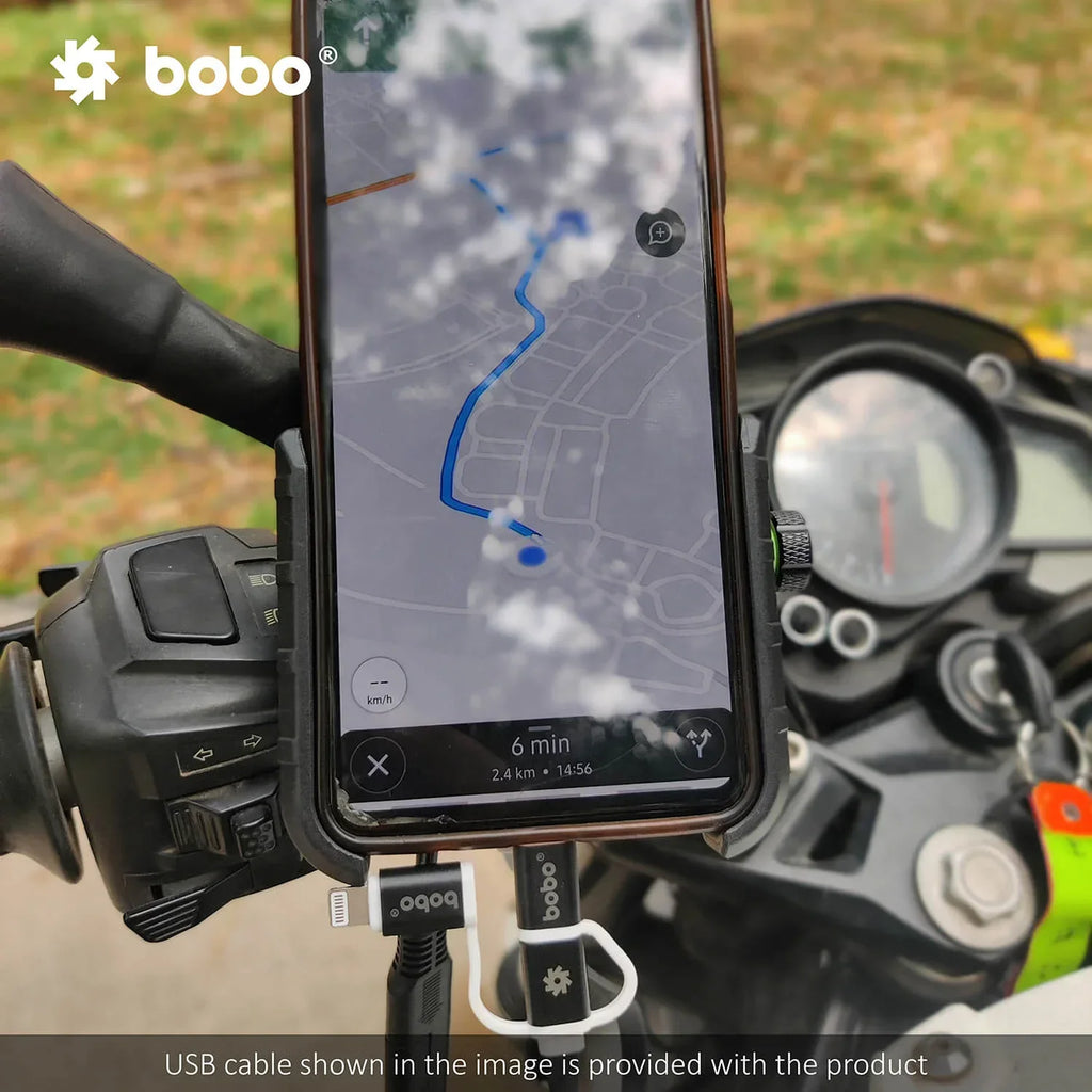 BOBO BM1 PRO Bike Phone Holder with USB 3.0 Charger & SAE Connector - View 8