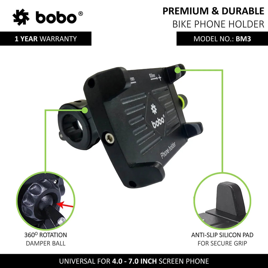 BOBO BM3 Aluminum Bike Phone Holder - View 5