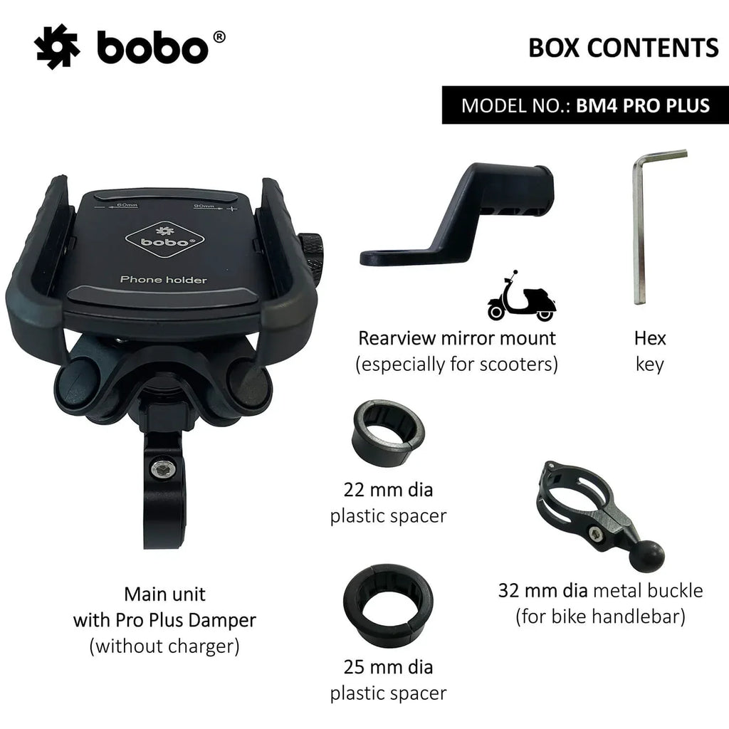 BOBO BM4 PRO PLUS Bike Phone Holder with PRO PLUS Vibration Damper - View 4