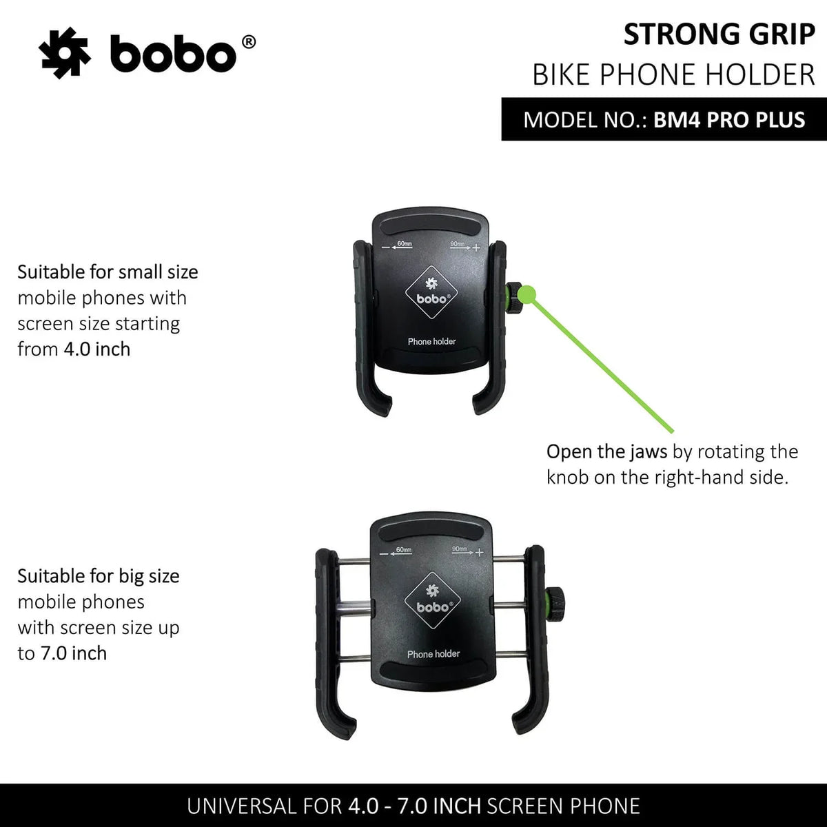 BOBO BM4 PRO PLUS Bike Phone Holder with PRO PLUS Vibration Damper - View 3