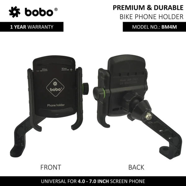 BOBO BM4M Bike Phone Holder Long Rear view Mirror Mount - View 2