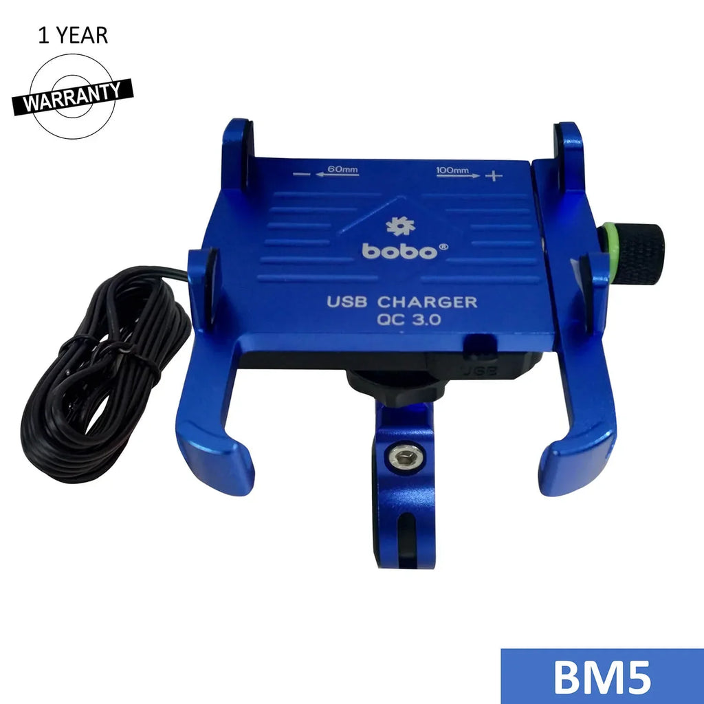 BOBO BM5 Aluminium Bike Phone Holder With Fast USB 3.0 Charger - View 8