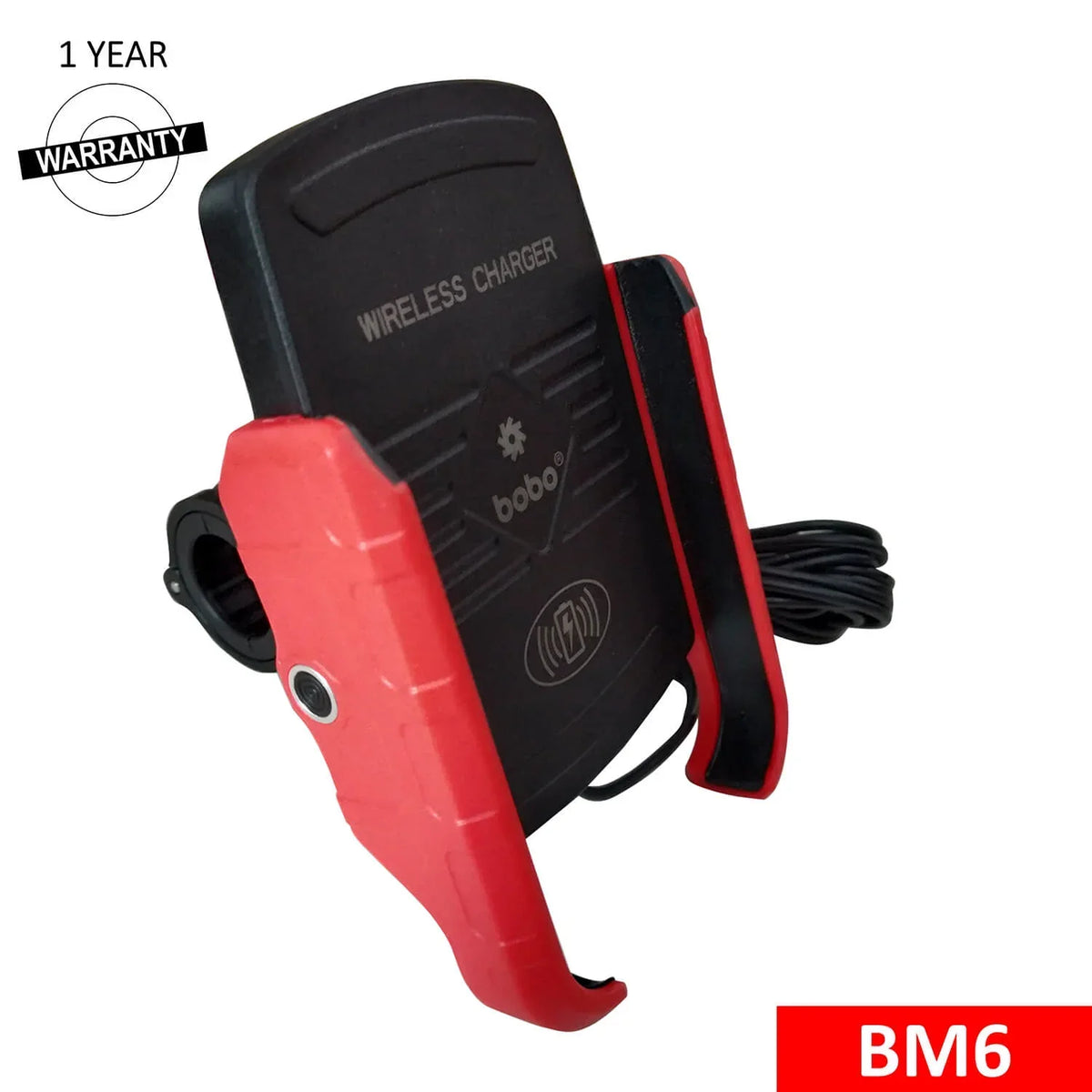 BOBO BM6 Bike Phone Holder with Fast 15W Wireless Charger - View 2