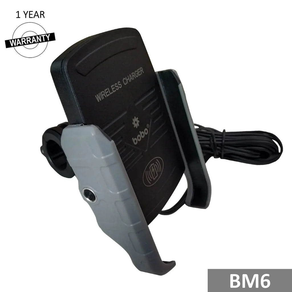 BOBO BM6 Bike Phone Holder with Fast 15W Wireless Charger - View 4