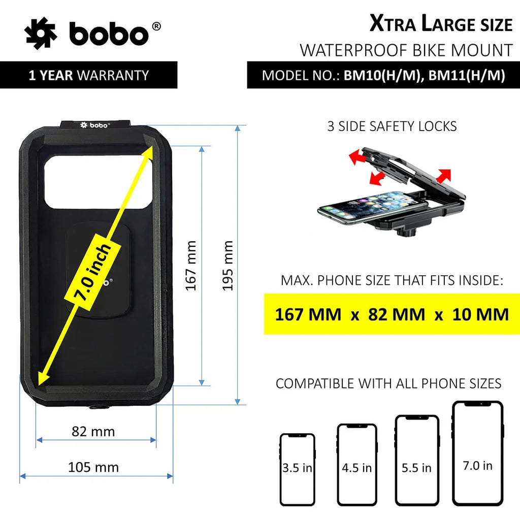 BOBO BM10H/M Fully Waterproof Bike Phone Holder - View 3