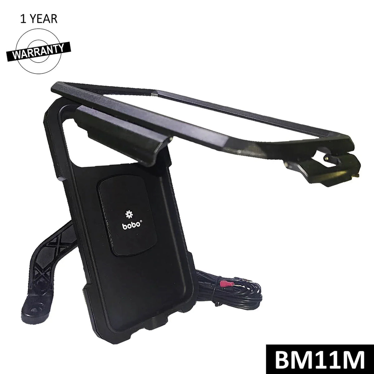 BOBO BM11H/M Fully Waterproof Bike Phone Holder with Fast 15W Wireless & USB-C Charger - View 2