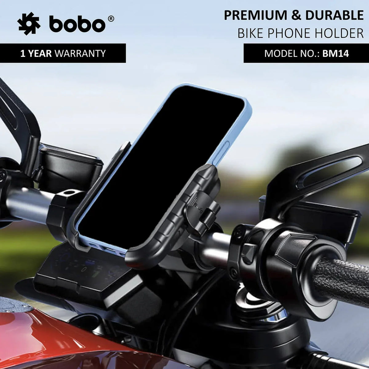 BOBO BM14 Bike Phone Holder with Quick Release - View 8
