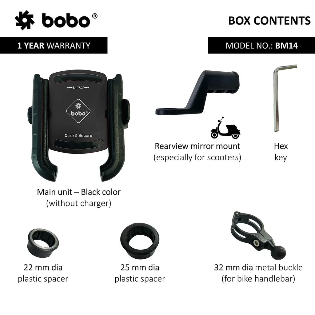 BOBO BM14 Bike Phone Holder with Quick Release - View 9