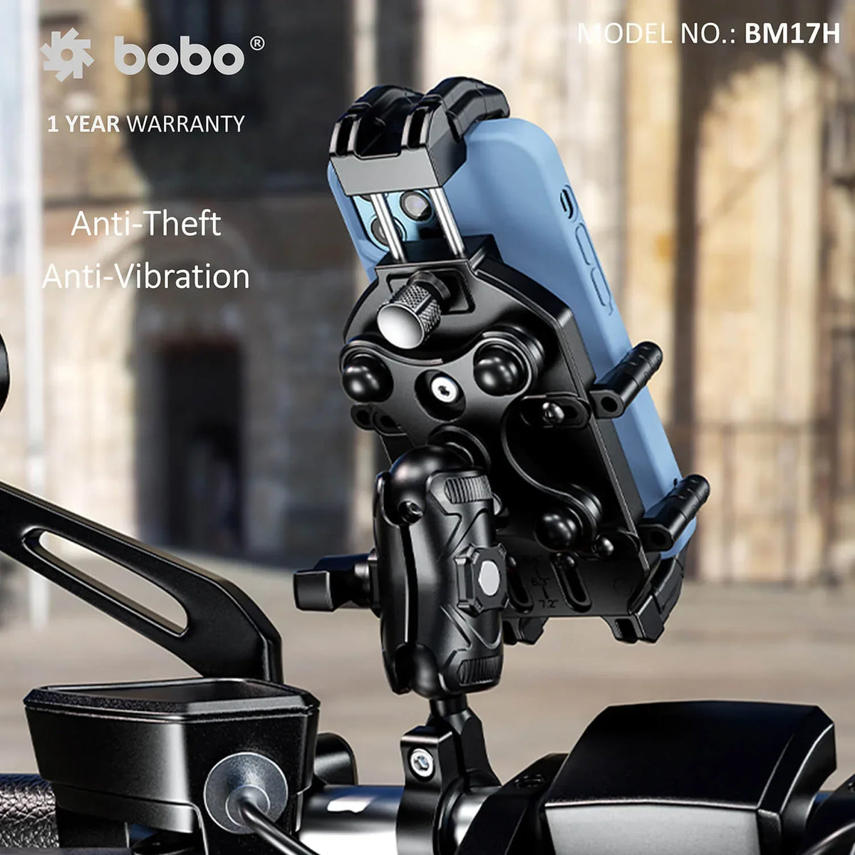 BOBO BM17H/M PRO Anti-Vibration Bike Phone Holder - View 2