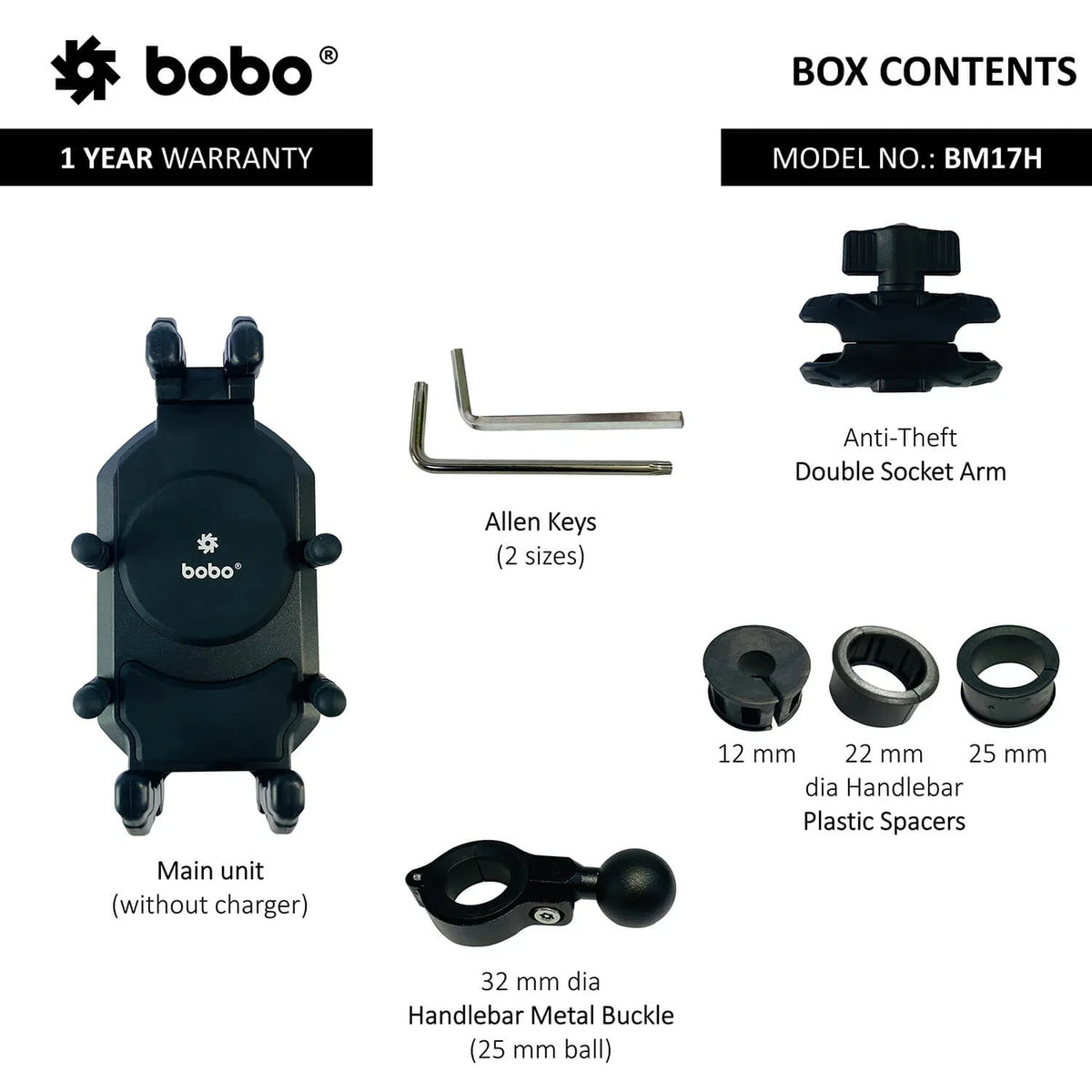 BOBO BM17H/M PRO Anti-Vibration Bike Phone Holder - View 7