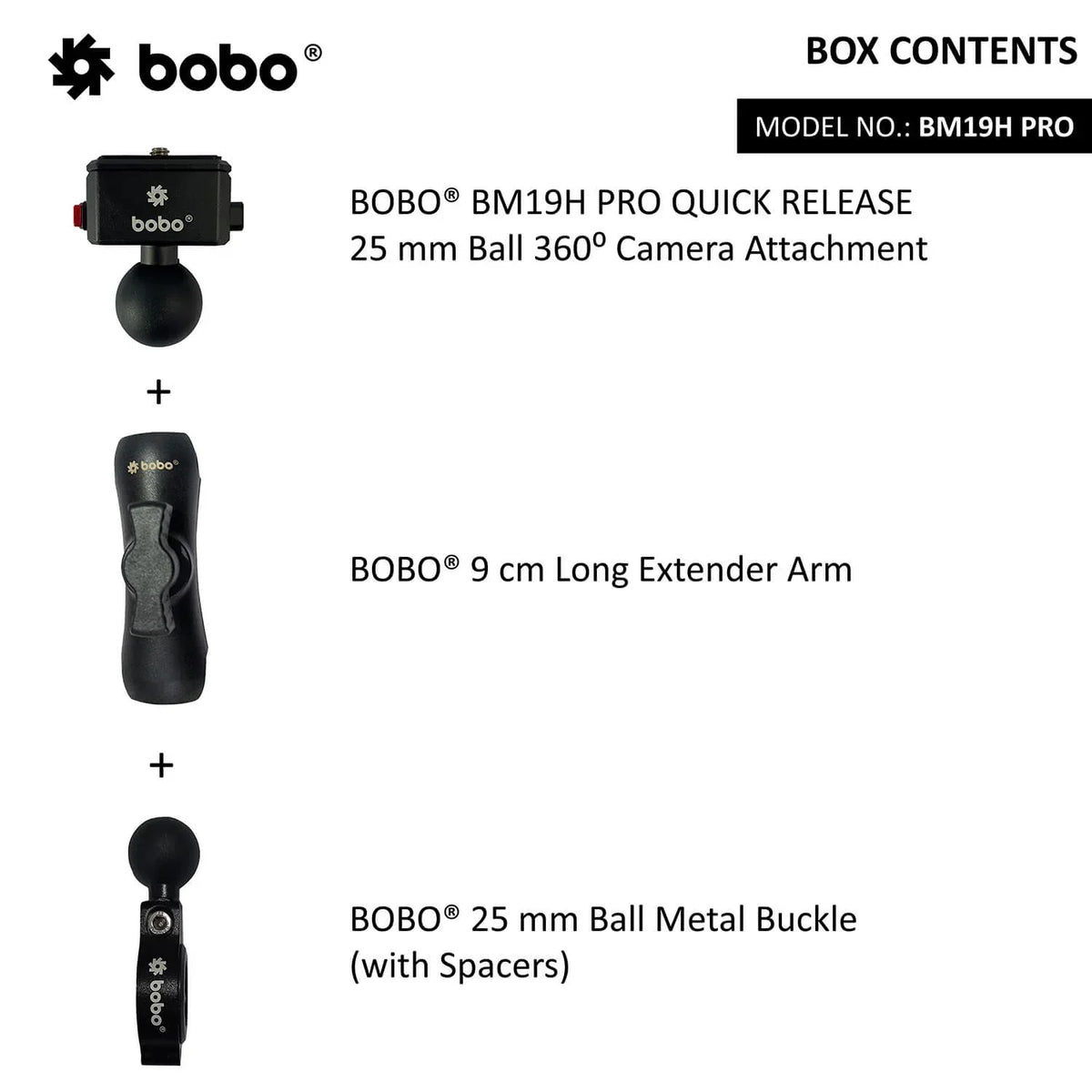 BOBO BM19H PRO – 360 Degree Bike Camera Mount - View 2