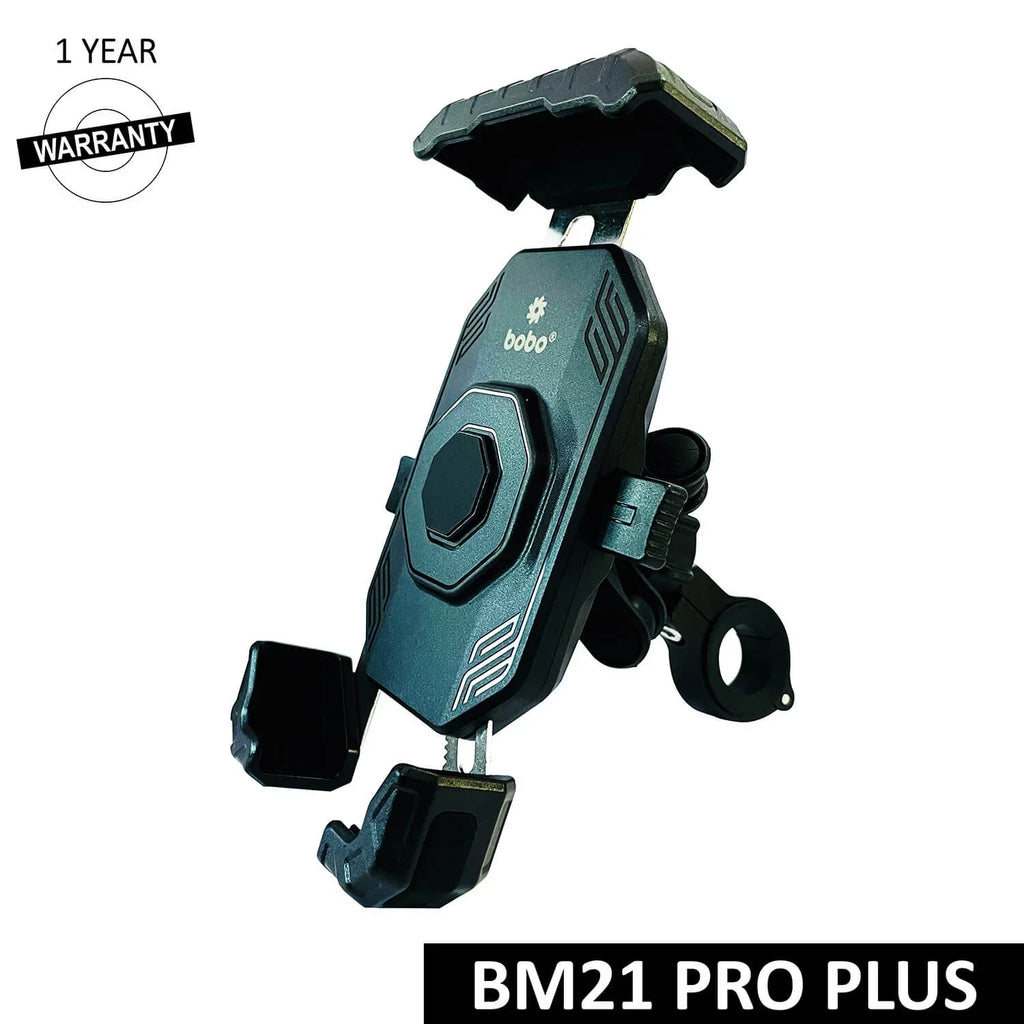 BOBO BM21 PRO PLUS Top & Bottom Grip Bike Phone Holder with PRO PLUS vibration damper