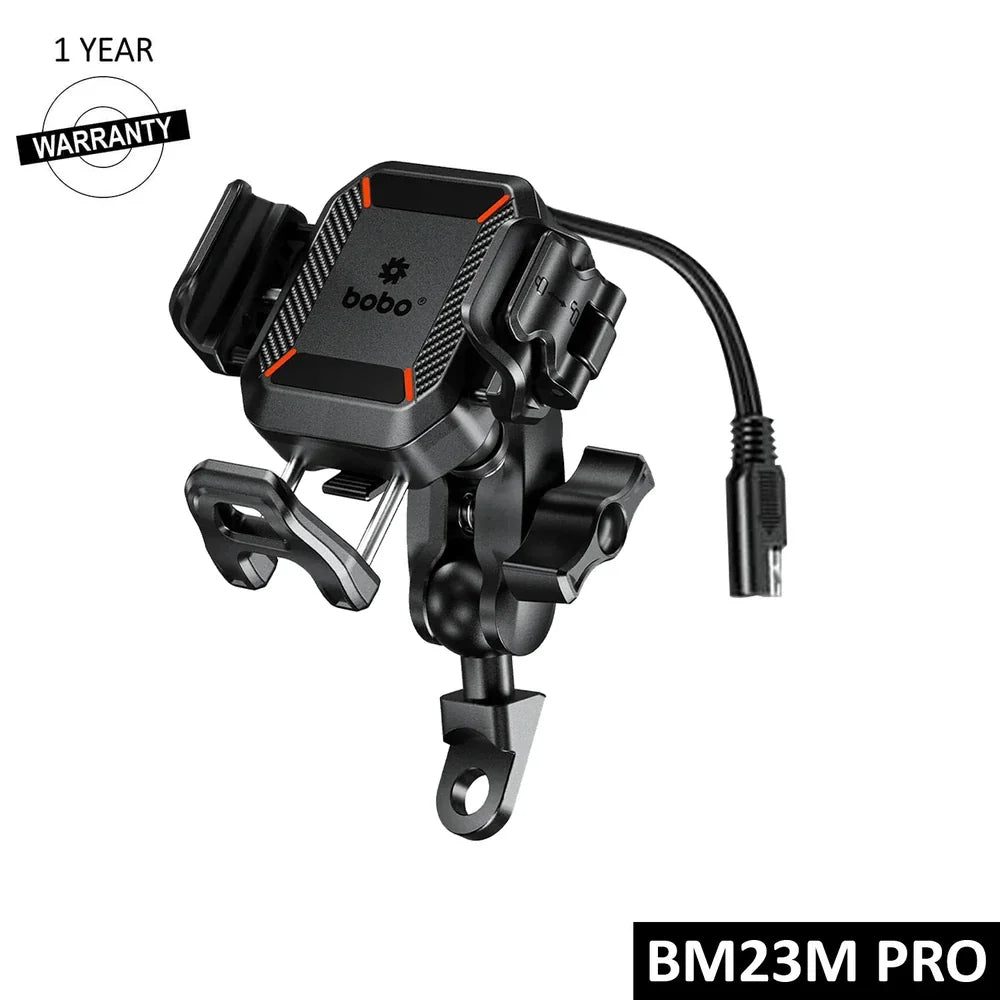 BOBO BM23H/M PRO Bike Phone Holder with Wireless & 36W USB-C Charging and Anti Vibration - View 2