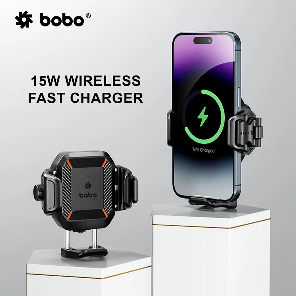 BOBO BM23H/M PRO Bike Phone Holder with Wireless & 36W USB-C Charging and Anti Vibration - View 4
