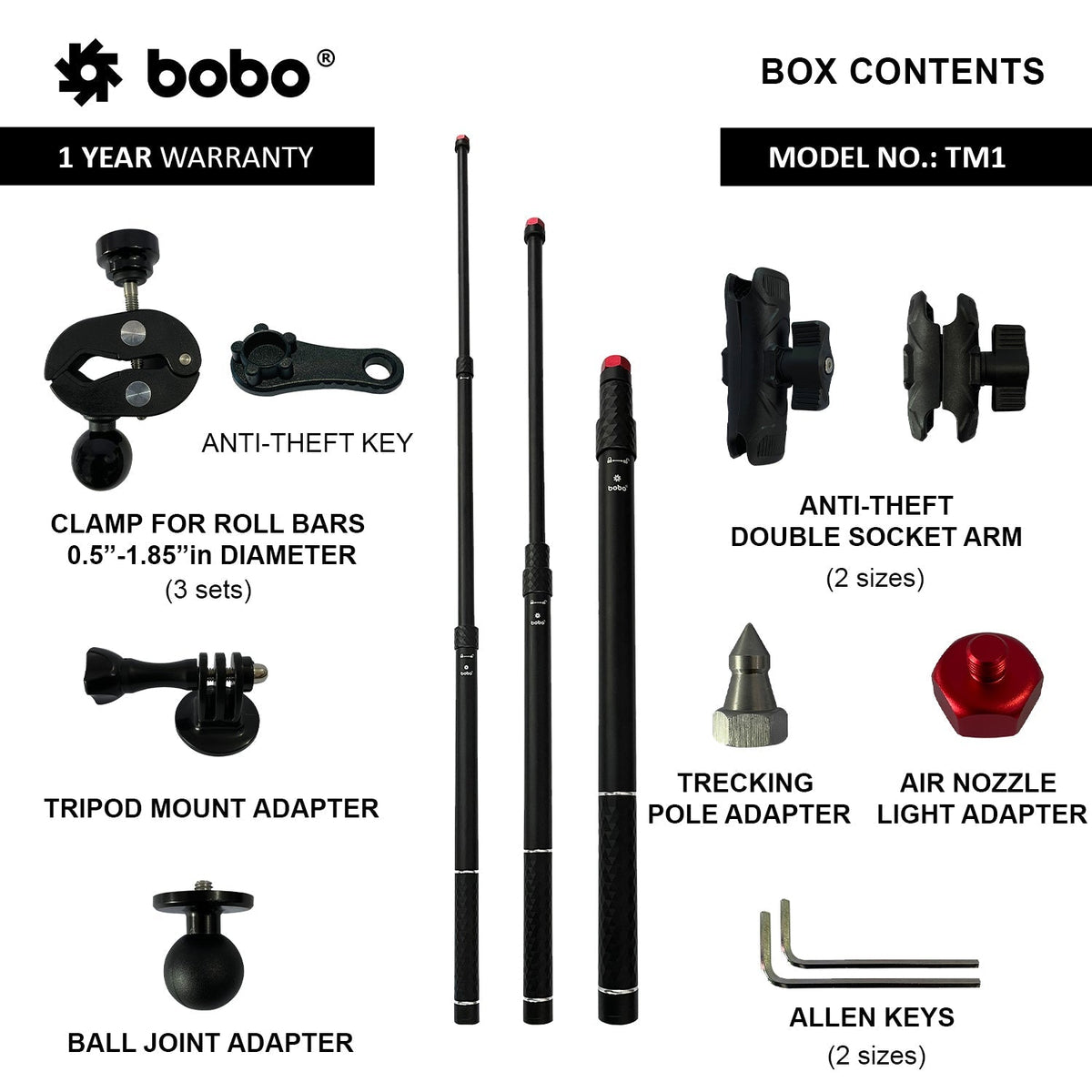 BOBO TM1 Monopod - View 3