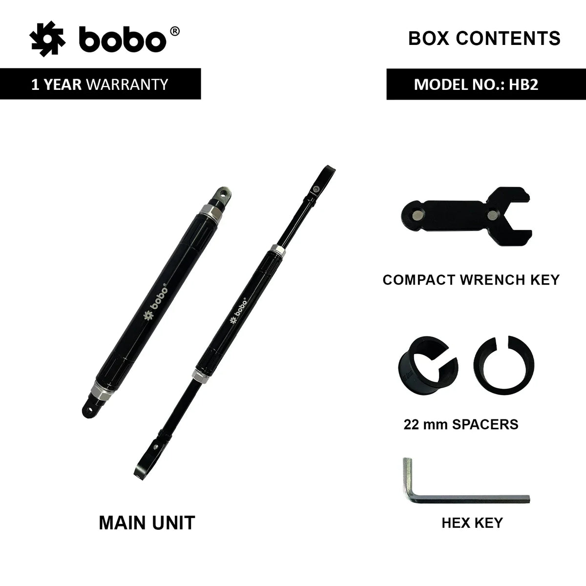 BOBO HB2 Handlebar Rod - View 3