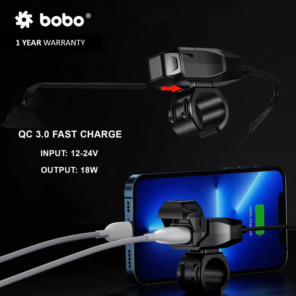 BOBO CG1 Motorcycle Charger Port - View 3