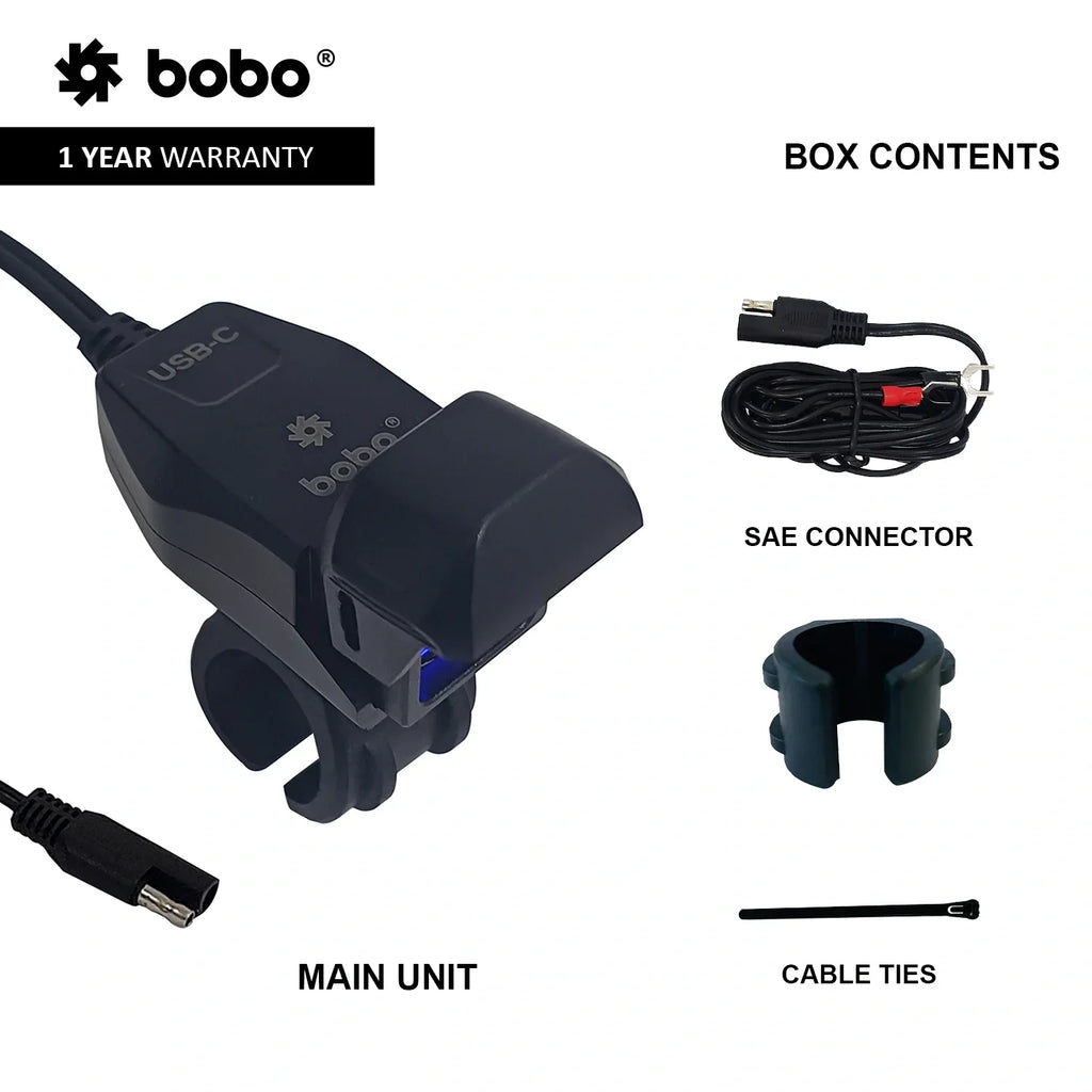 BOBO CG1 Motorcycle Charger Port - View 4