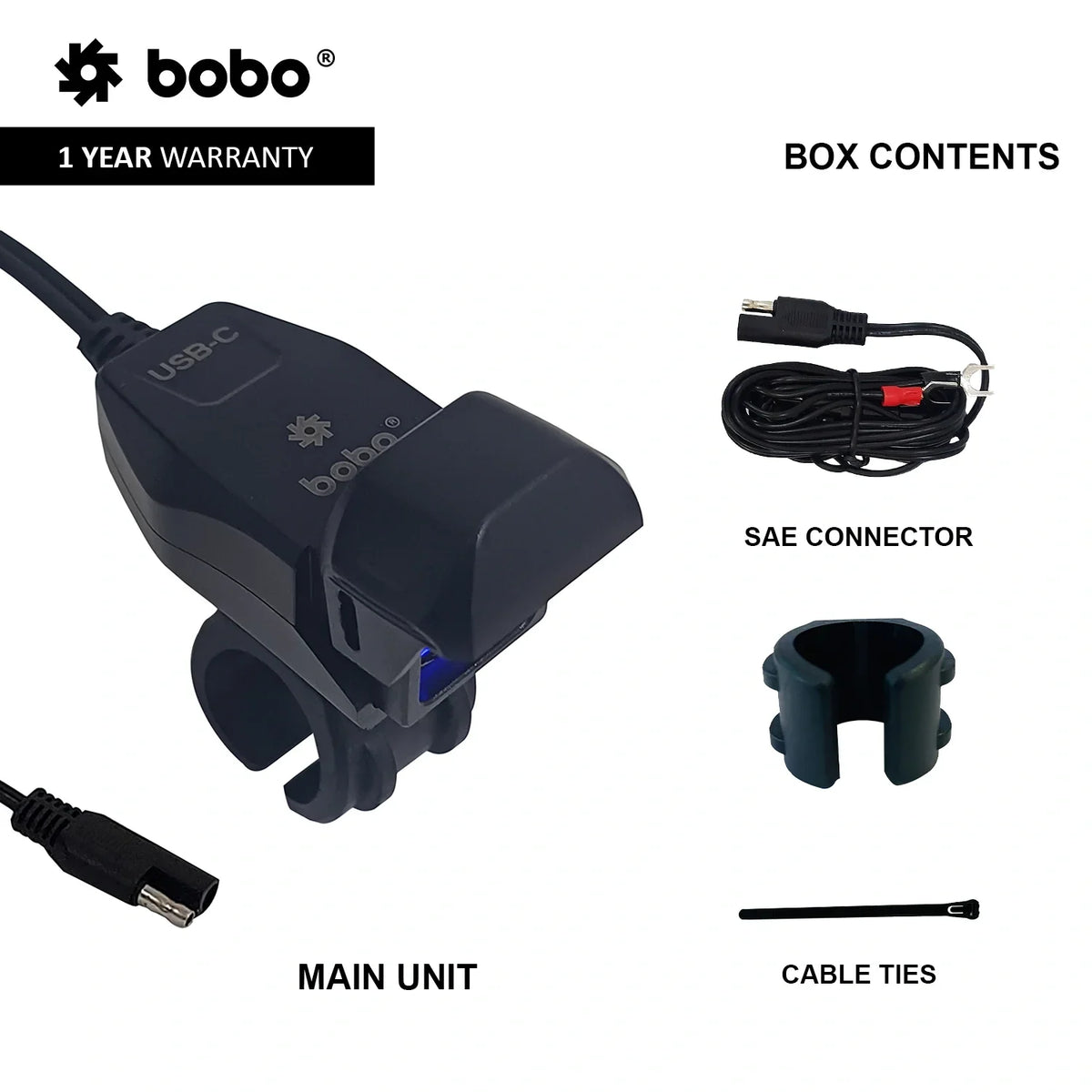 BOBO CG1 Motorcycle Charger Port - View 4