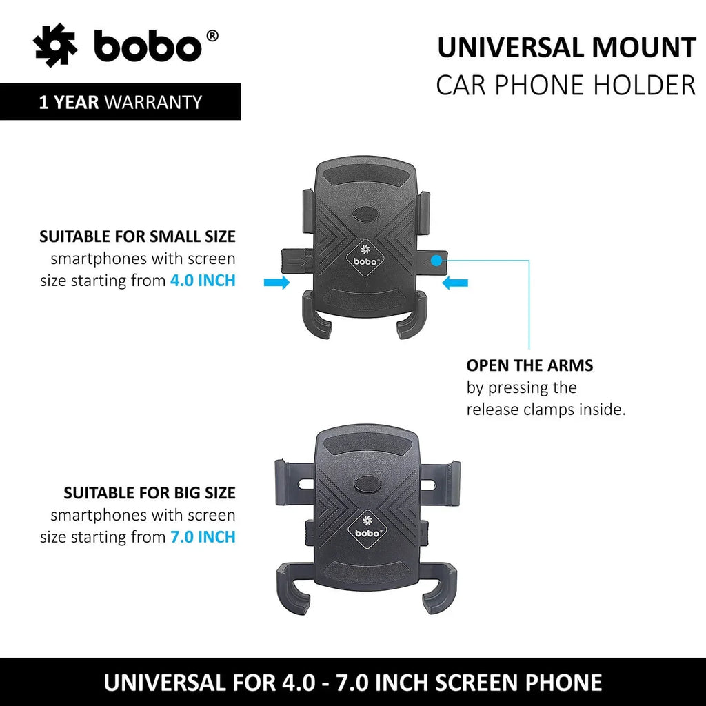 BOBO Universal Windshield & Dashboard Phone Holder - View 6