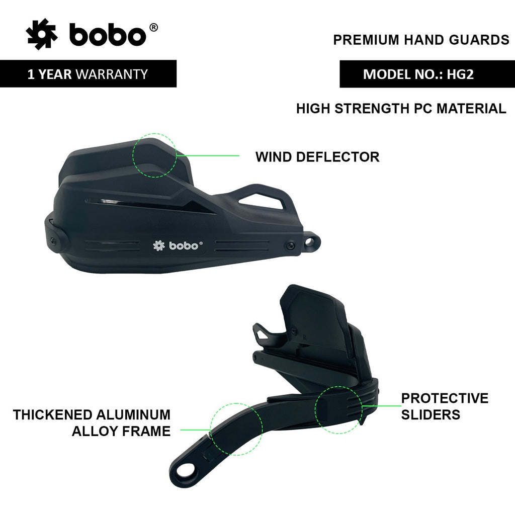 BOBO HG2 Hand Guards with Wind Deflector - View 3