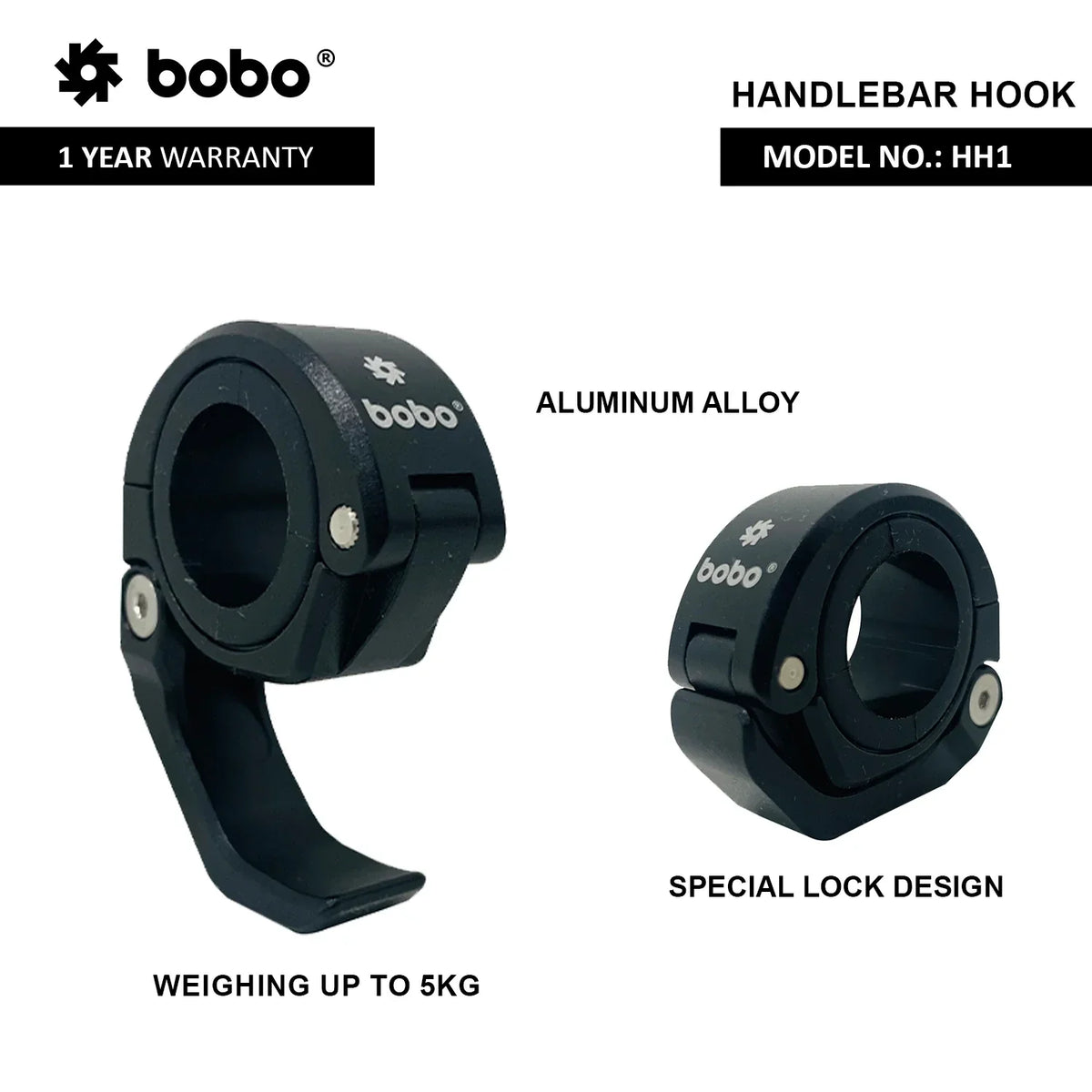 BOBO HH1 Handlebar Hook - View 2