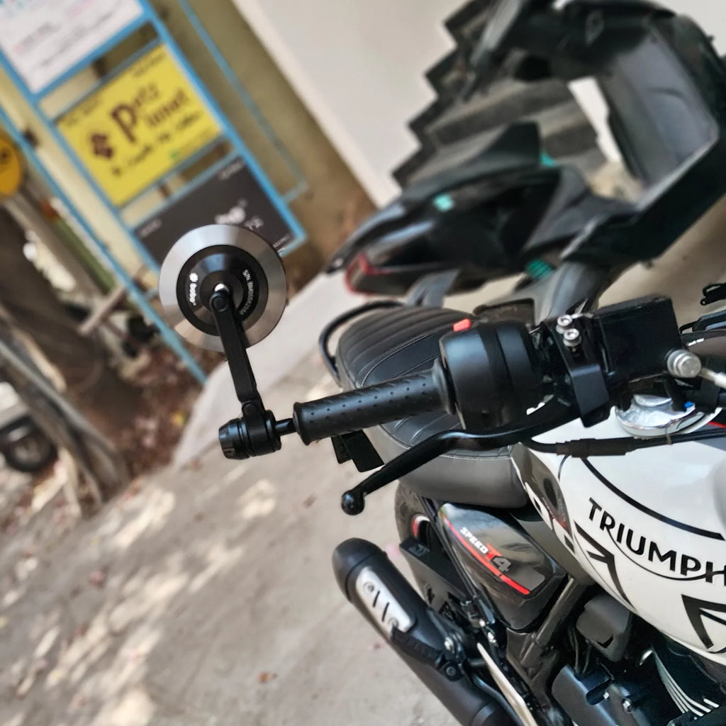 BOBO RM2-R Anti-Glare, Anti-Fog Bike Bar End Mirror - View 5