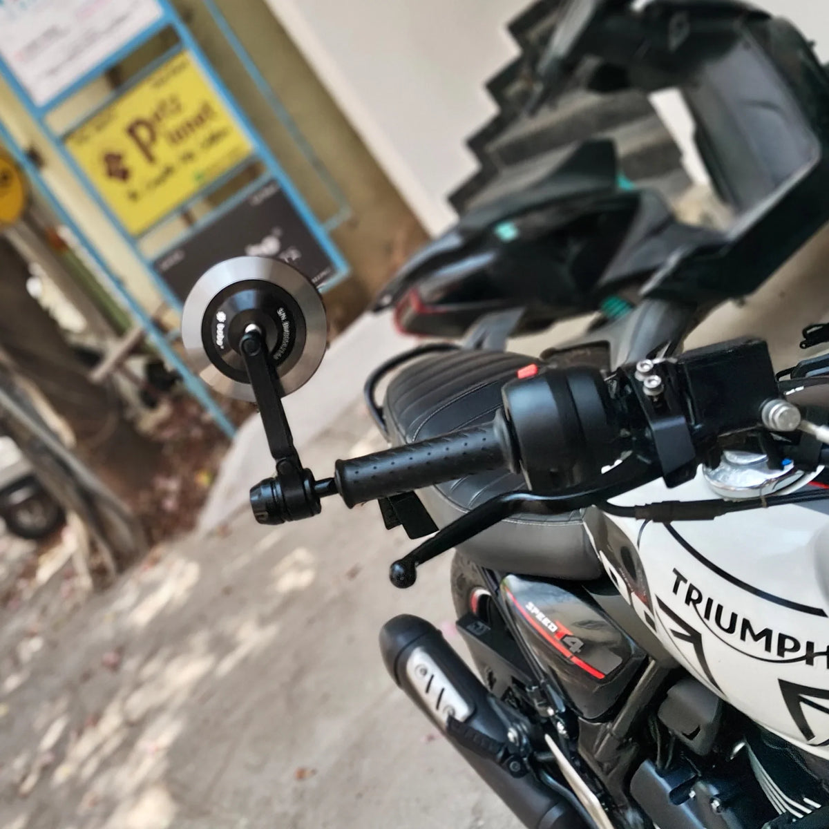 BOBO RM2-R Anti-Glare, Anti-Fog Bike Bar End Mirror - View 5