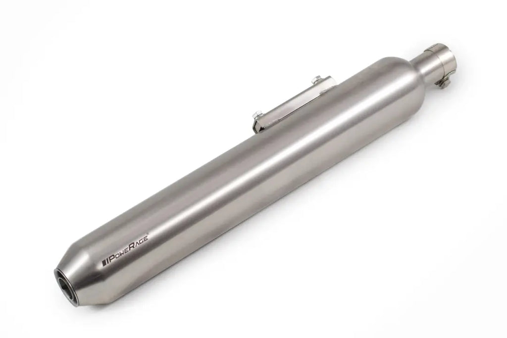 PowerRage Slip-On Exhaust for Royal Enfield Classic 350 Reborn / Meteor 350 – Polished Stainless Steel