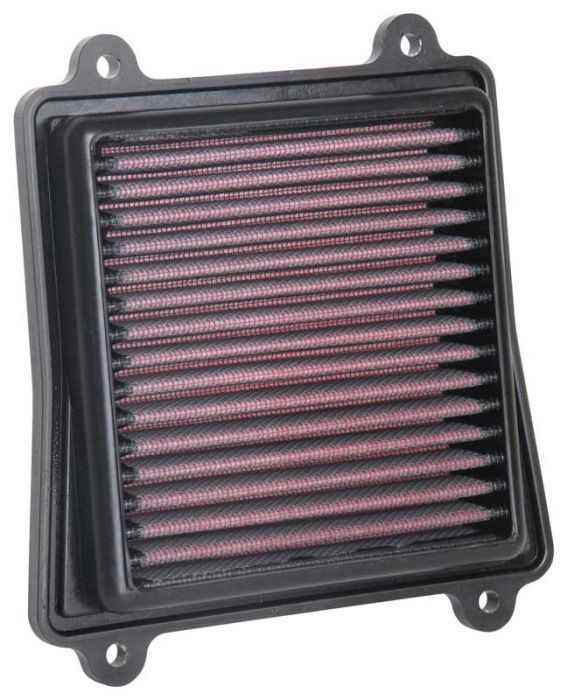 K&N BA-3717 High-Flow Lifetime Engine Air Filter for Bajaj Dominar 400, Pulsar RS200 & NS200 BS6 | Washable Performance Air