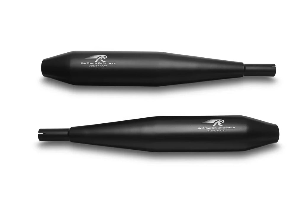 Red Rooster Celesta Pro Exhaust for Jawa 42 / Jawa Classic / Jawa Roadster | Performance Exhaust (Polish / Black)
