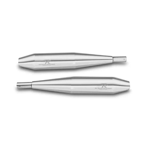 Red Rooster Celesta Pro Exhaust for Jawa 42 / Jawa Classic / Jawa Roadster | Performance Exhaust (Polish / Black) - View 4