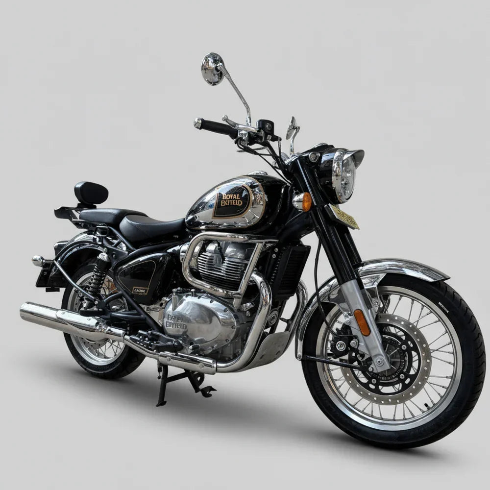 Barrel Exhaust B-12 Bass Master Slip-On Exhaust for Royal Enfield Classic 650 | 304 Stainless Steel Performance Exhaust