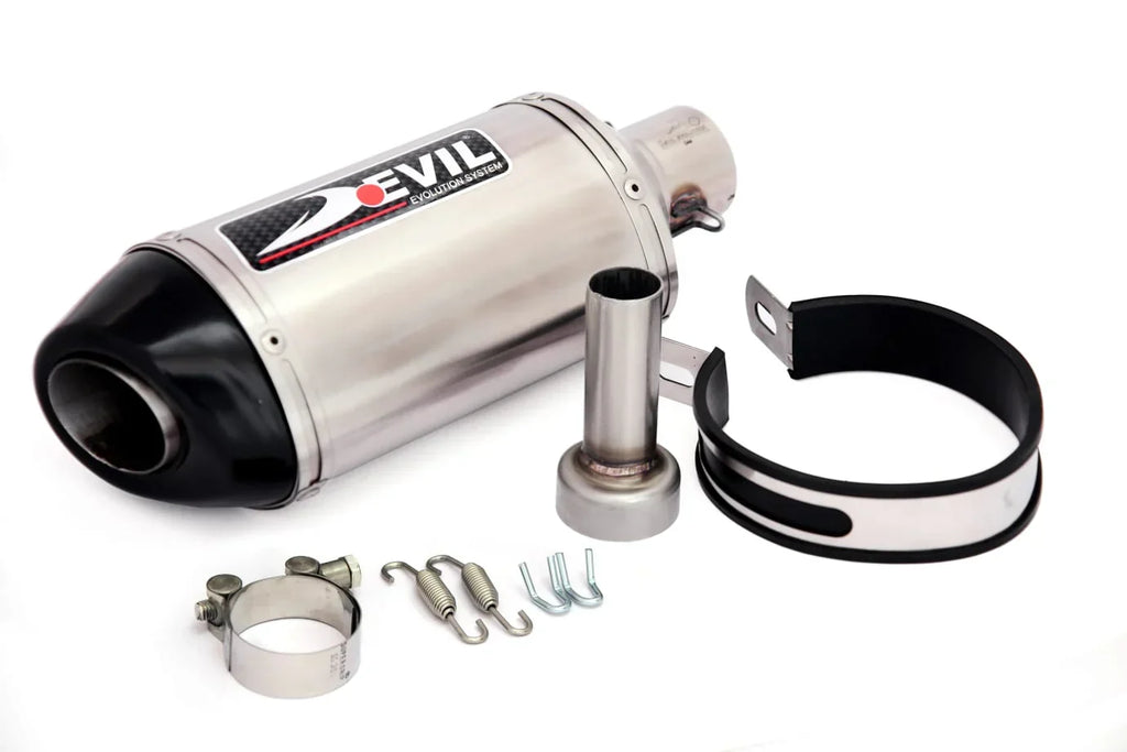 Devil Evolution Slip-On Exhaust with Link Pipe for KTM Duke 390 & RC 390 (BS6 Compatible) – Performance Racing Exhaust India