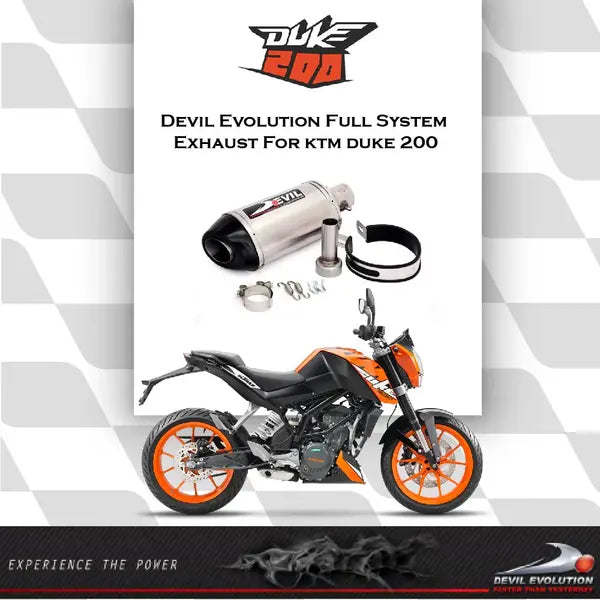 Devil Evolution Full Sports ExhaustDevil Evolution Full Sports Exhaust System for KTM Duke 200 / KTM RC 200 (2014–2016)
