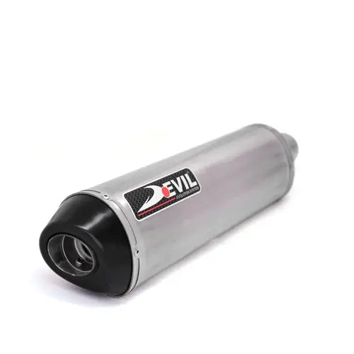 Devil Evolution 520mm Long Slip-On Exhaust (D2.1L) for Royal Enfield Himalayan 411 | Deep Tone Performance Silencer - View 3