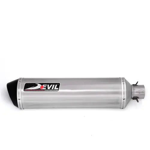 Devil Evolution 520mm Long Slip-On Exhaust (D2.1L) for Royal Enfield Himalayan 411 | Deep Tone Performance Silencer - View 2