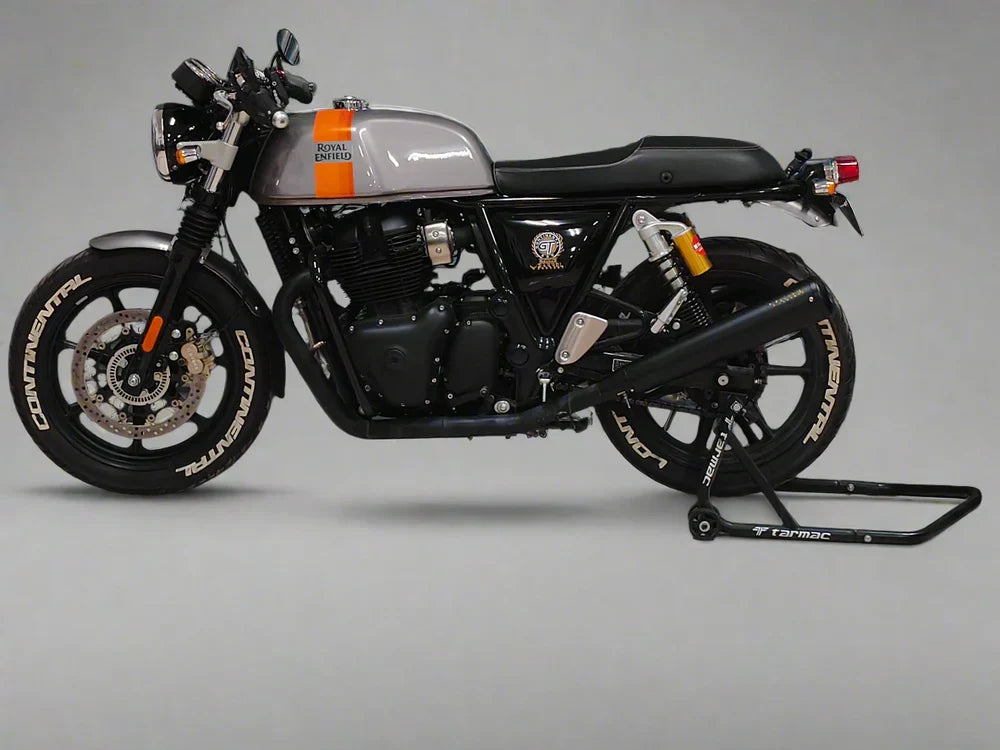 Barrel Exhaust-10 Bass Master Slip-On Exhaust for Royal Enfield Interceptor 650 / Continental GT 650 (Black) | 304 Stainless