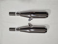 AEW TE 104 EDGE Slip-On Exhaust Interceptor 650 / GT 650 Mirror Polish | 304 Stainless Steel Performance Megaphone Silencer